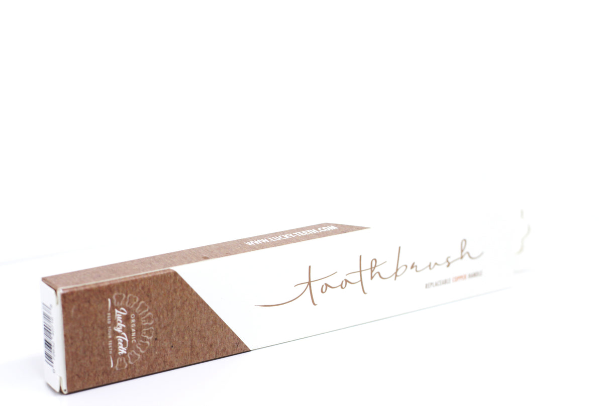 Replaceable Bamboo Toothbrush Copper Handle