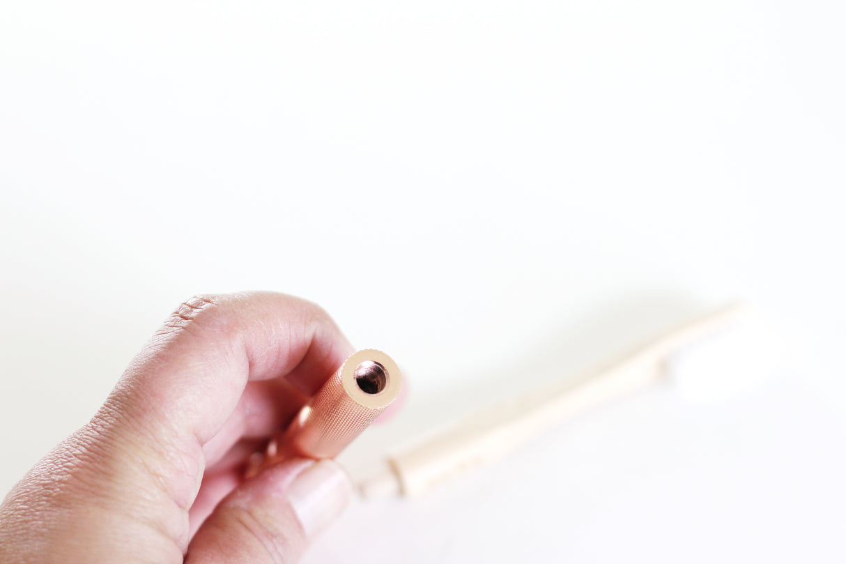 Replaceable Bamboo Toothbrush Copper Handle