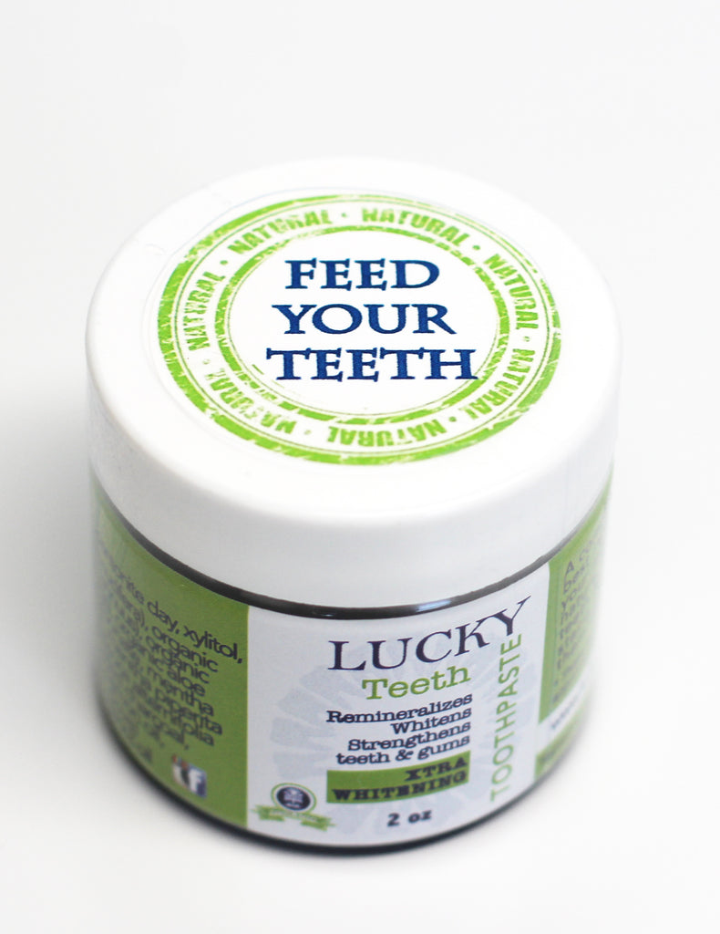 Lucky Teeth Organic Toothpaste- MIXED -Charcoal + Regular (White) 