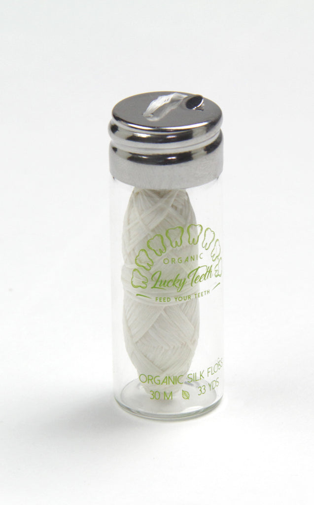 Organic Peace Silk Floss in Glass Jar 33 yds
