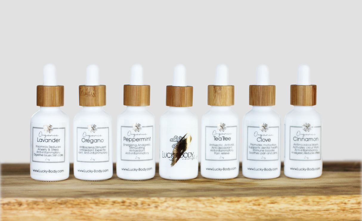 Línea completa de aceites esenciales orgánicos - 11 botellas