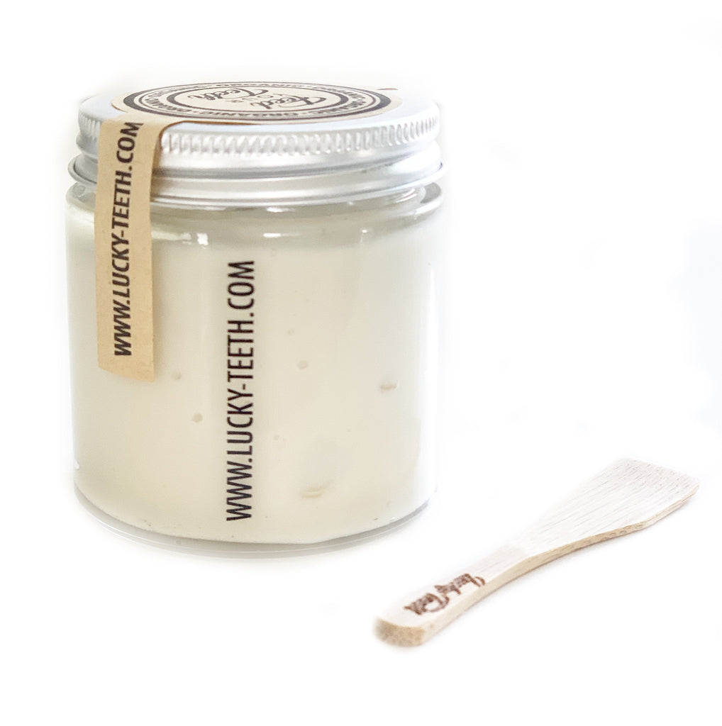 eco friendly organic toothpaste, vegan zero waste glass jar