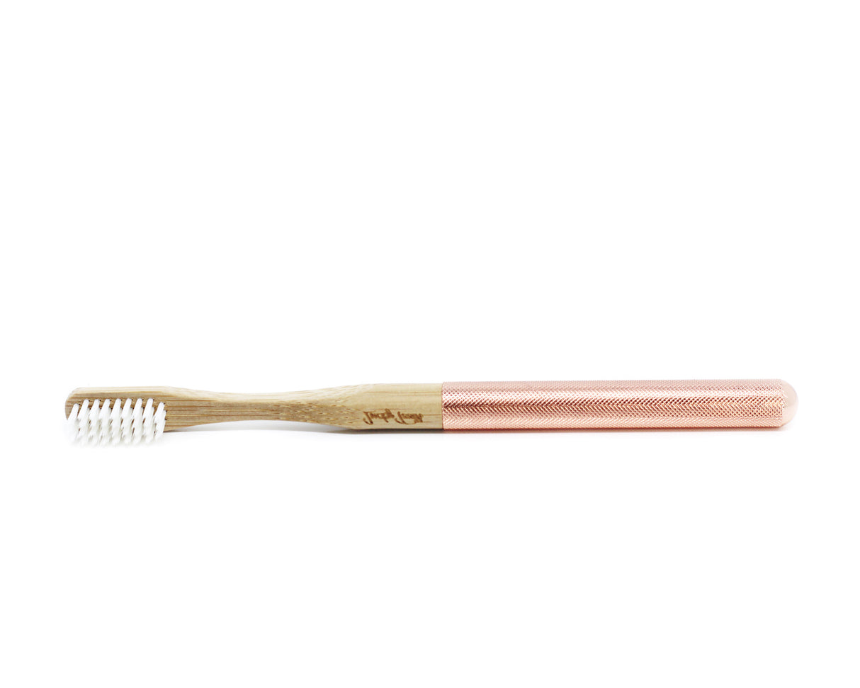 Replaceable Bamboo Toothbrush Copper Handle