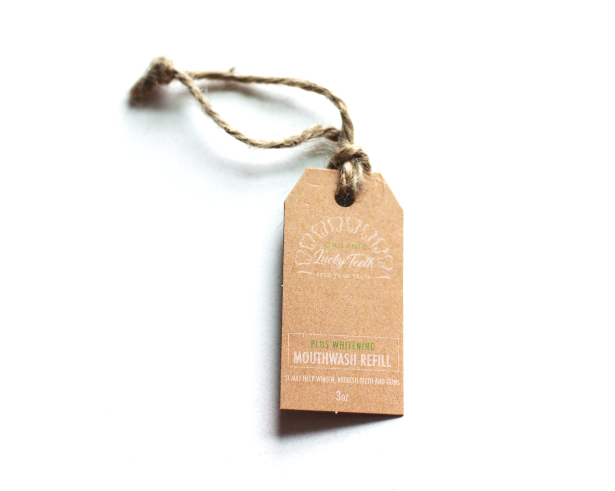 Organic Plus Whitening Mouthwash - REFILL CONCENTRATED - Glass Jar 3 oz