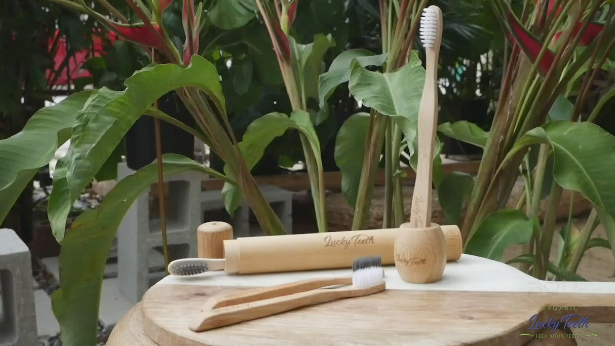 Bamboo Toothbrush With Soft Bristles - BPA and Phthalates Free Toothbrush