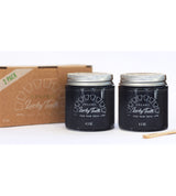Organic Charcoal Toothpaste XTRA Whitening in Glass Jar - Eco Friendly Teeth Whitening