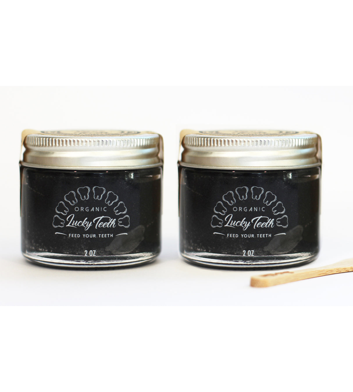 Organic Charcoal Toothpaste XTRA Whitening in Glass Jar - Eco Friendly Teeth Whitening