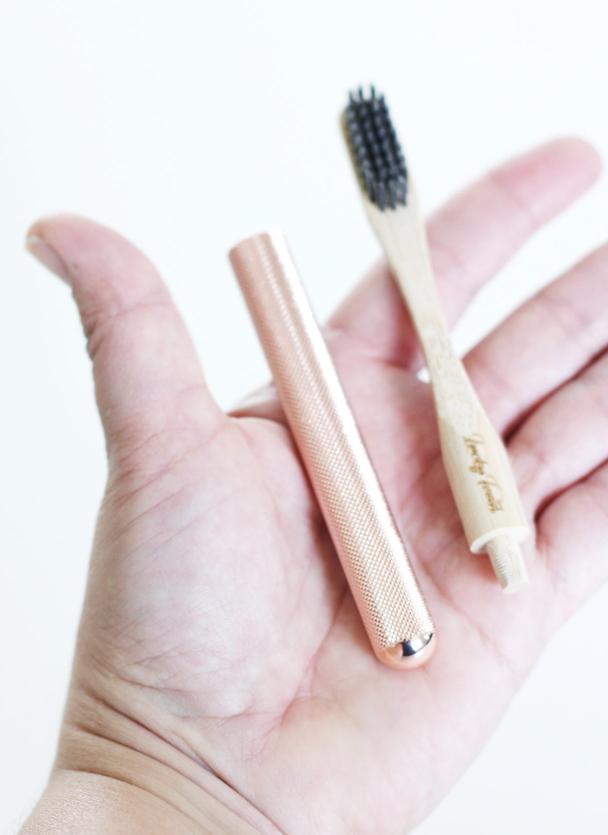 Replaceable Bamboo Toothbrush Copper Handle