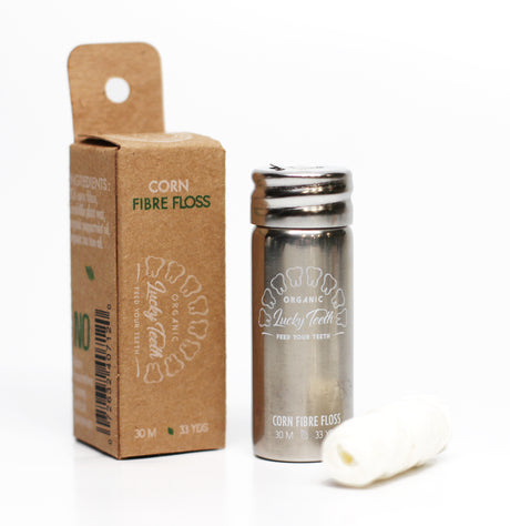 VEGAN CORN FLOSS NON GMO STAINLESS STEEL REUSABLE 