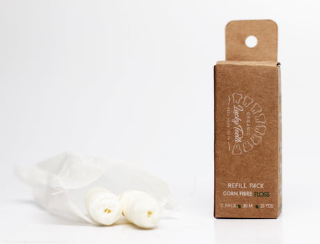 VEGAN FLOSS CORN NON GMO REFILLS BIODEGRADABLE ZERO WASTE