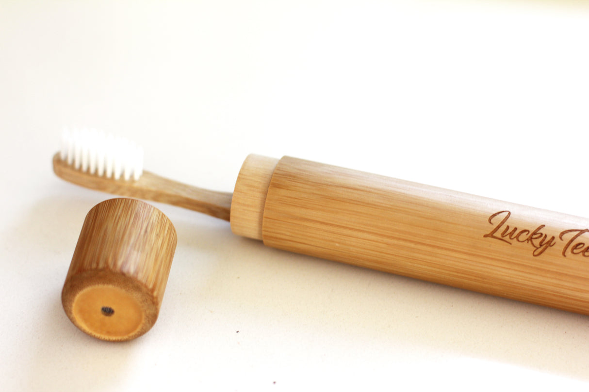 Bamboo Toothbrush Case