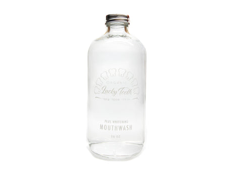 Organic Whitening Mouthwash in Glass Bottle
