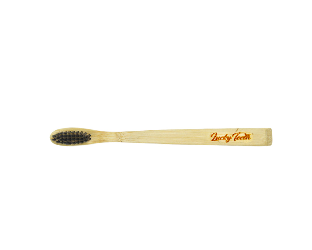 KIDS Bamboo Charcoal Toothbrush - Soft Bristles, BPA & Phthalates Free