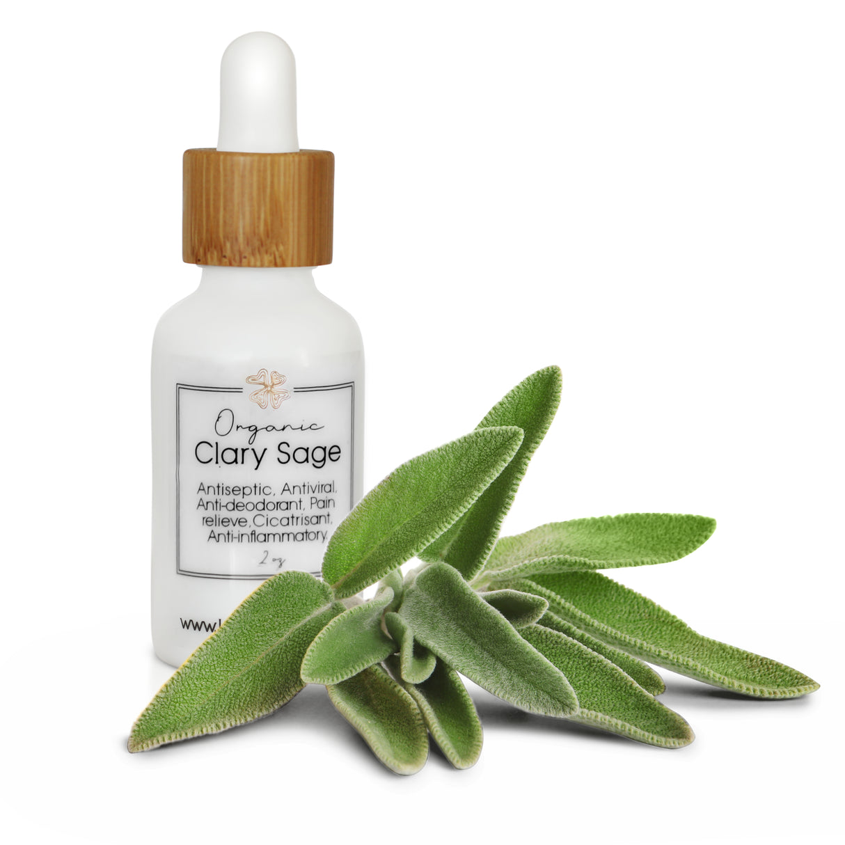 Clary Sage Essential Oil - Organic 1 oz