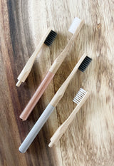 Replaceable Bamboo Toothbrush Copper Handle
